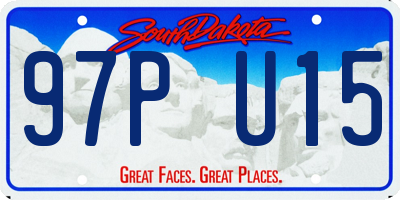 SD license plate 97PU15