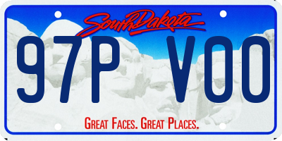 SD license plate 97PV00