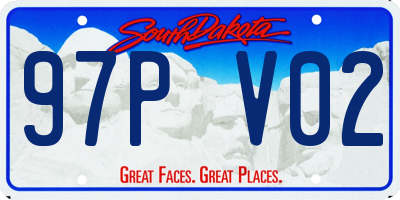 SD license plate 97PV02