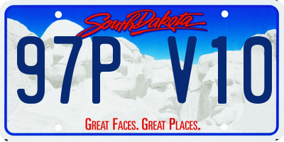 SD license plate 97PV10