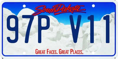 SD license plate 97PV11
