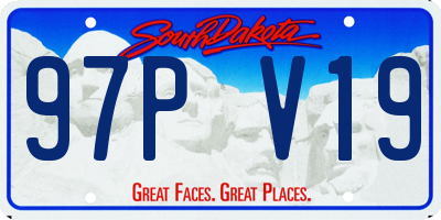 SD license plate 97PV19