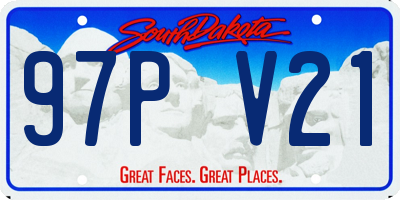 SD license plate 97PV21