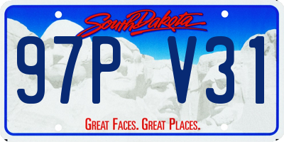 SD license plate 97PV31