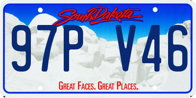 SD license plate 97PV46