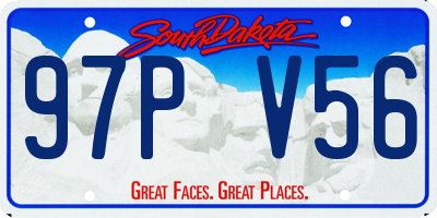 SD license plate 97PV56