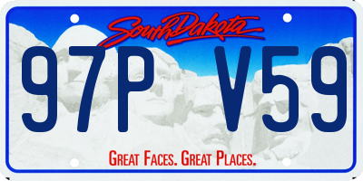 SD license plate 97PV59