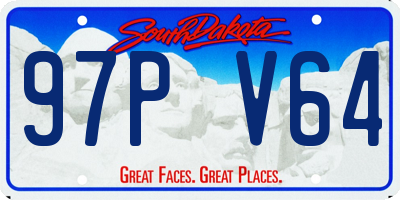 SD license plate 97PV64