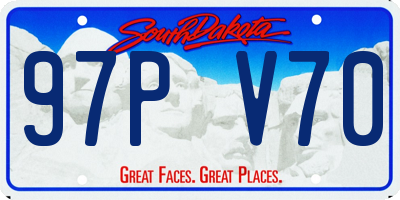 SD license plate 97PV70