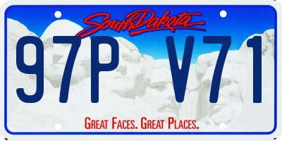 SD license plate 97PV71