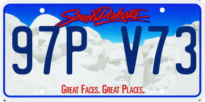SD license plate 97PV73