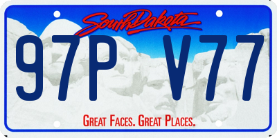 SD license plate 97PV77