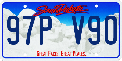 SD license plate 97PV90