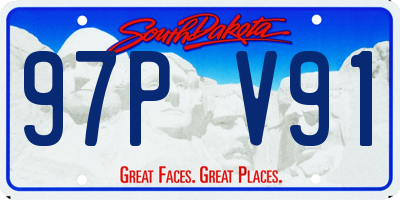 SD license plate 97PV91