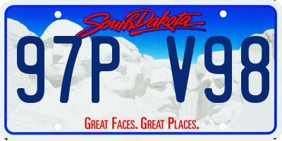 SD license plate 97PV98