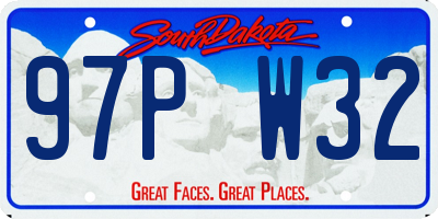 SD license plate 97PW32