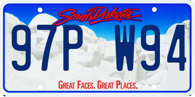 SD license plate 97PW94