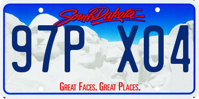 SD license plate 97PX04