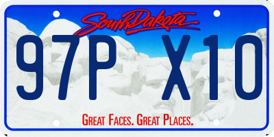 SD license plate 97PX10