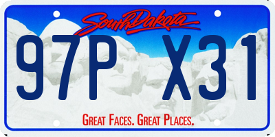 SD license plate 97PX31