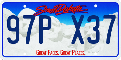SD license plate 97PX37