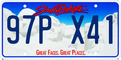 SD license plate 97PX41