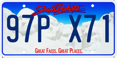 SD license plate 97PX71