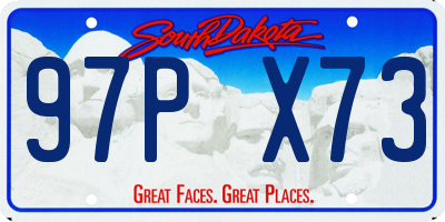 SD license plate 97PX73