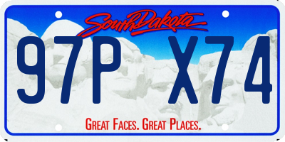 SD license plate 97PX74