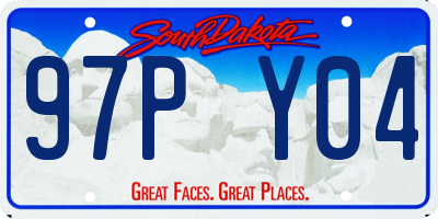 SD license plate 97PY04