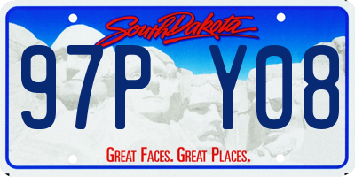 SD license plate 97PY08