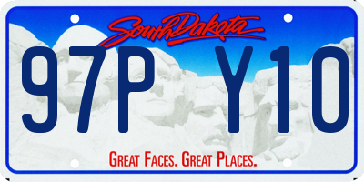 SD license plate 97PY10