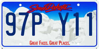 SD license plate 97PY11