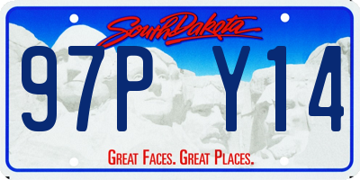 SD license plate 97PY14