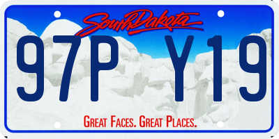 SD license plate 97PY19