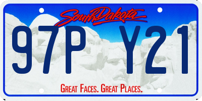 SD license plate 97PY21