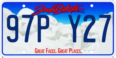 SD license plate 97PY27