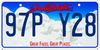SD license plate 97PY28