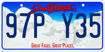 SD license plate 97PY35