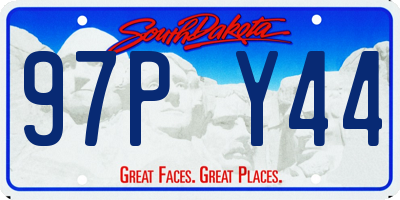 SD license plate 97PY44