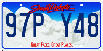 SD license plate 97PY48