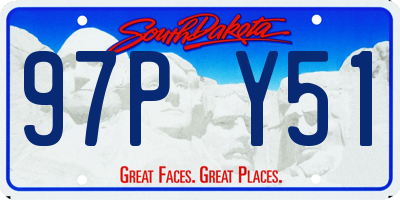 SD license plate 97PY51