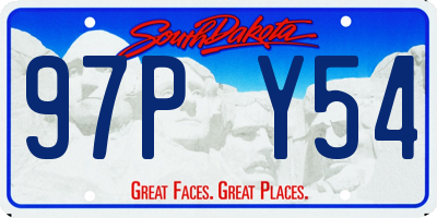 SD license plate 97PY54