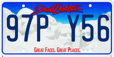 SD license plate 97PY56