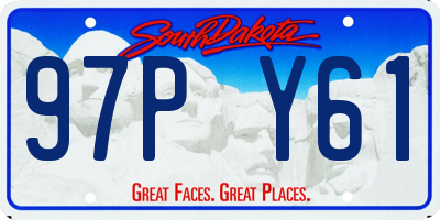 SD license plate 97PY61