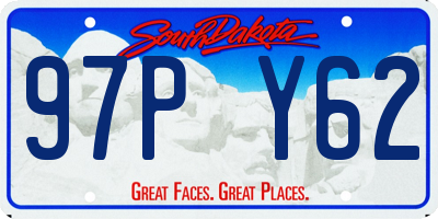 SD license plate 97PY62