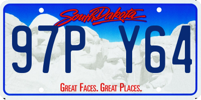 SD license plate 97PY64