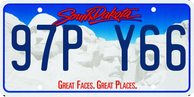 SD license plate 97PY66