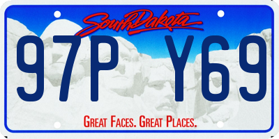 SD license plate 97PY69