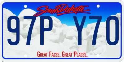 SD license plate 97PY70